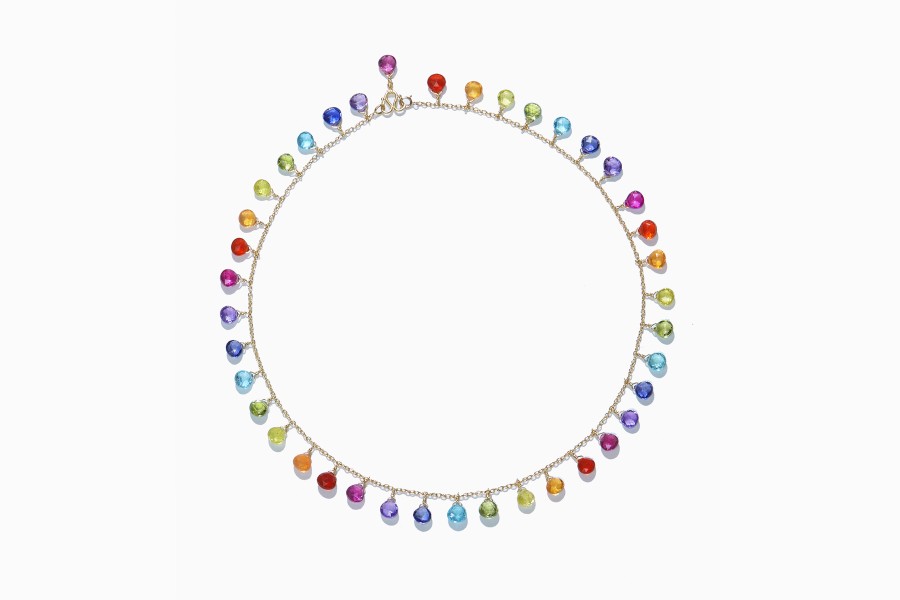 “Rainbow” necklace)